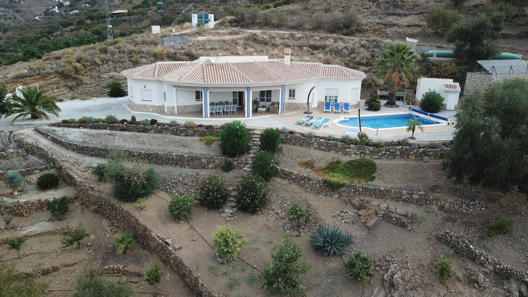 Villa Camakini With Heated Pool And Sea View Arenas  Bagian luar foto