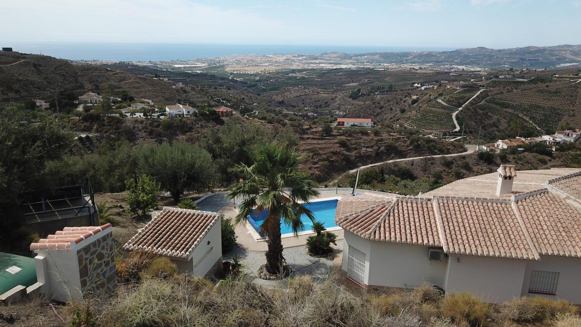 Villa Camakini With Heated Pool And Sea View Arenas  Bagian luar foto